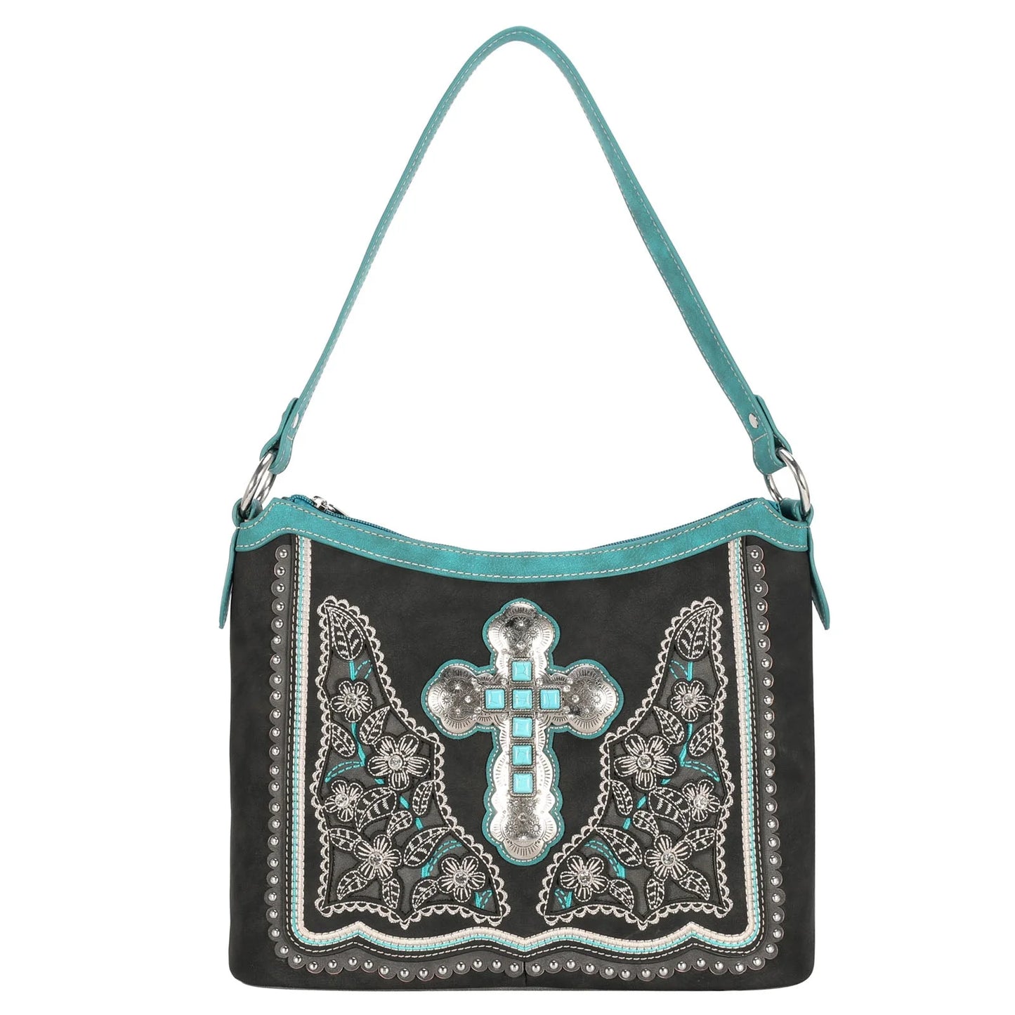 Concho Collection Concealed Carry Hobo Black