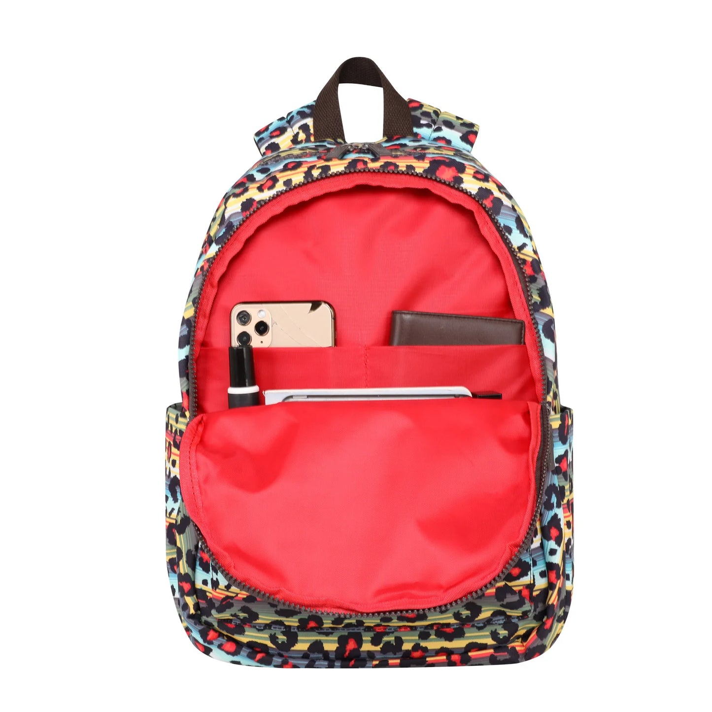 Multi Color  Print Backpack