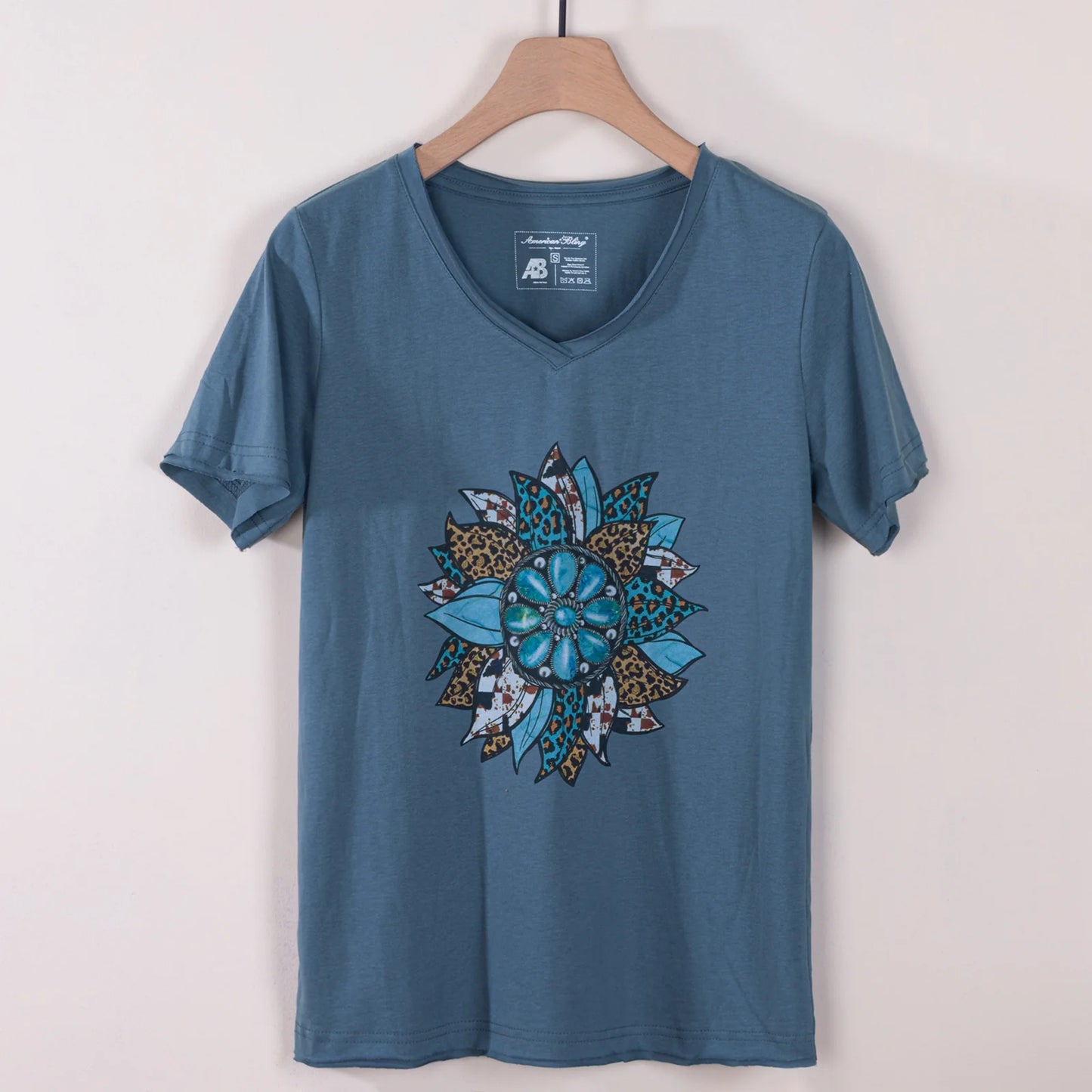 American Bling Short Sleeve T-Shirt Blue