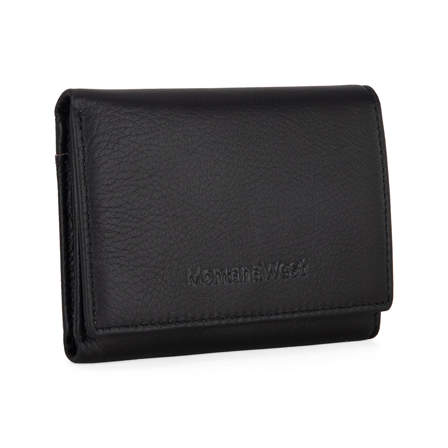 Men's Genuine Leather Tri-Fold Wallet