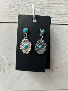 Western style earrings