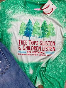 Tree tops glisten graphic tee