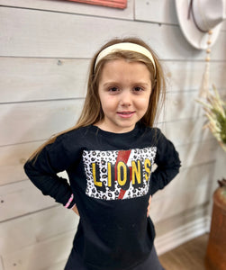 Youth Black Lions Long sleeved