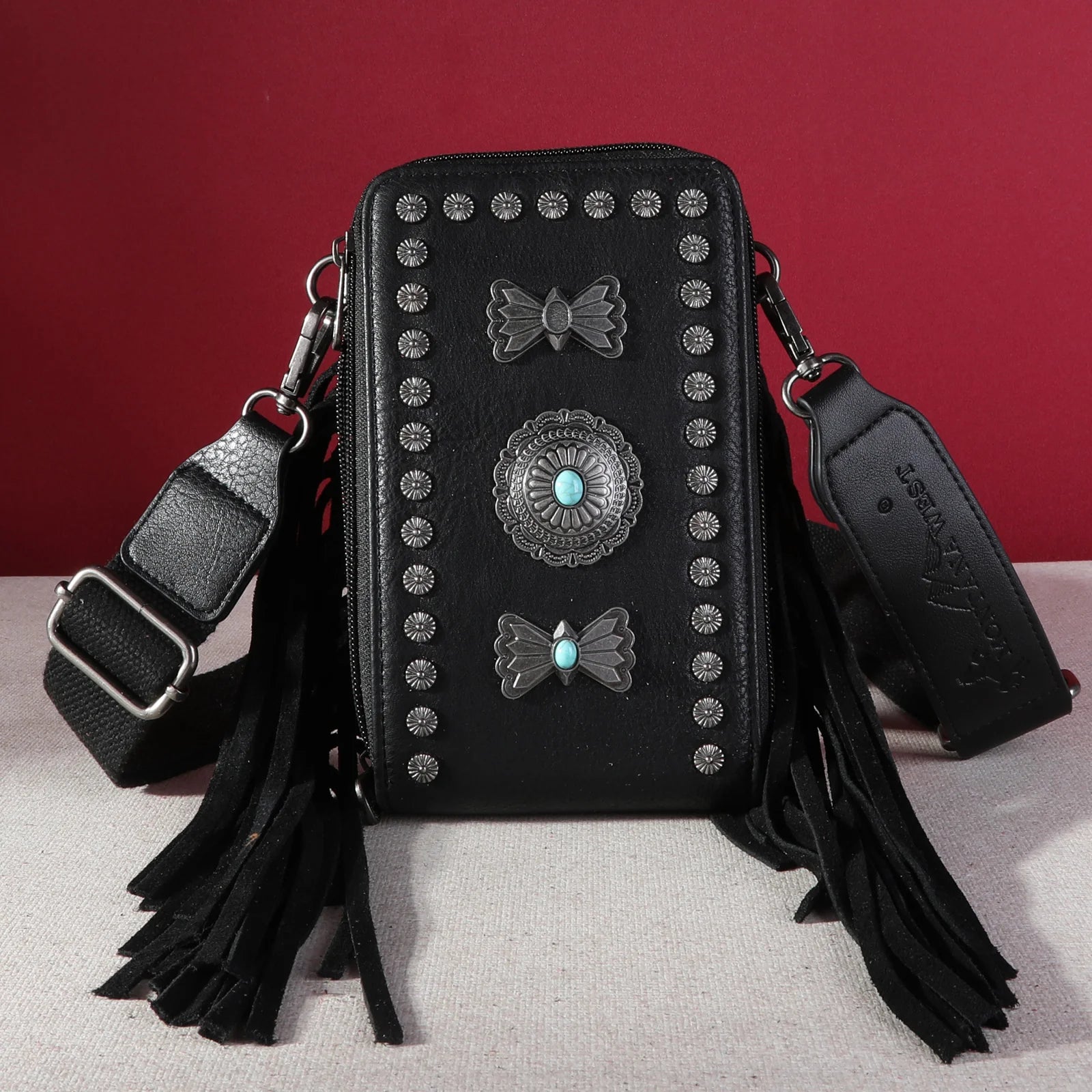 Fringe  Concho  Phone Wallet/Crossbody