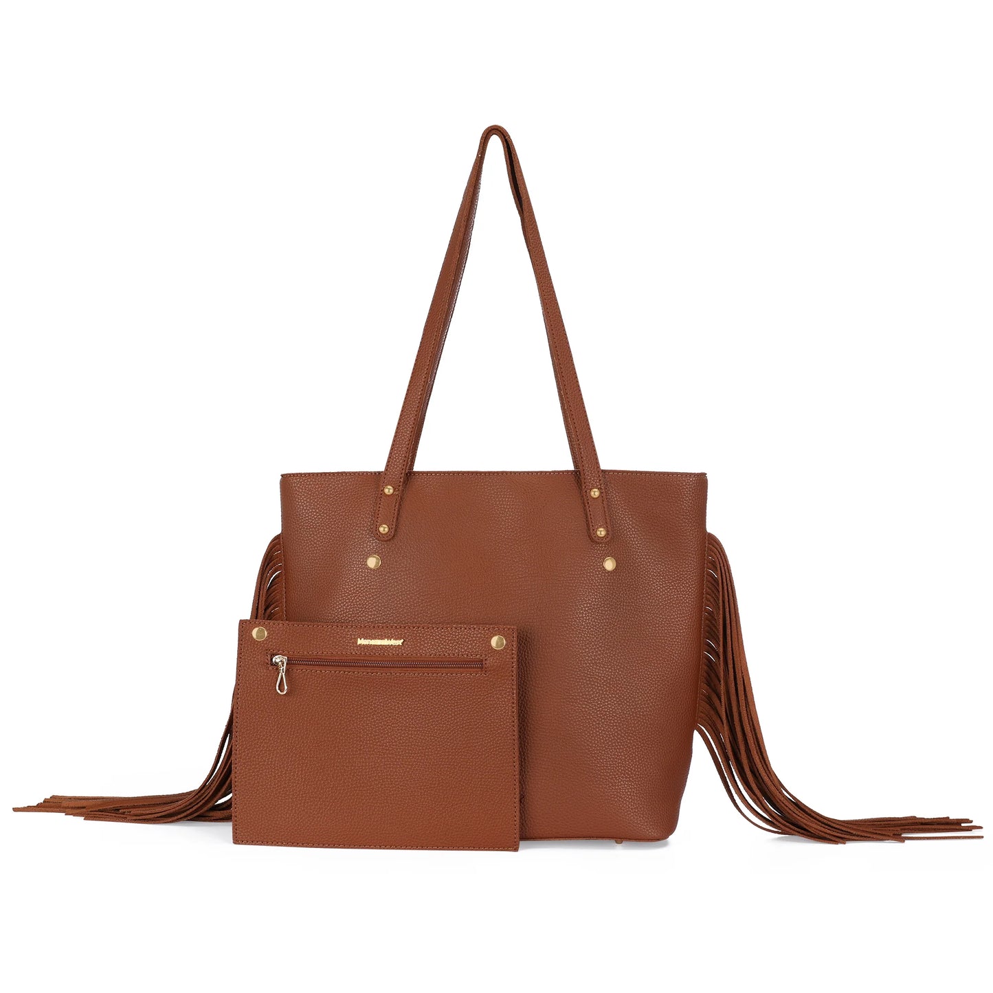 Fringe Tote Bag with Wallet