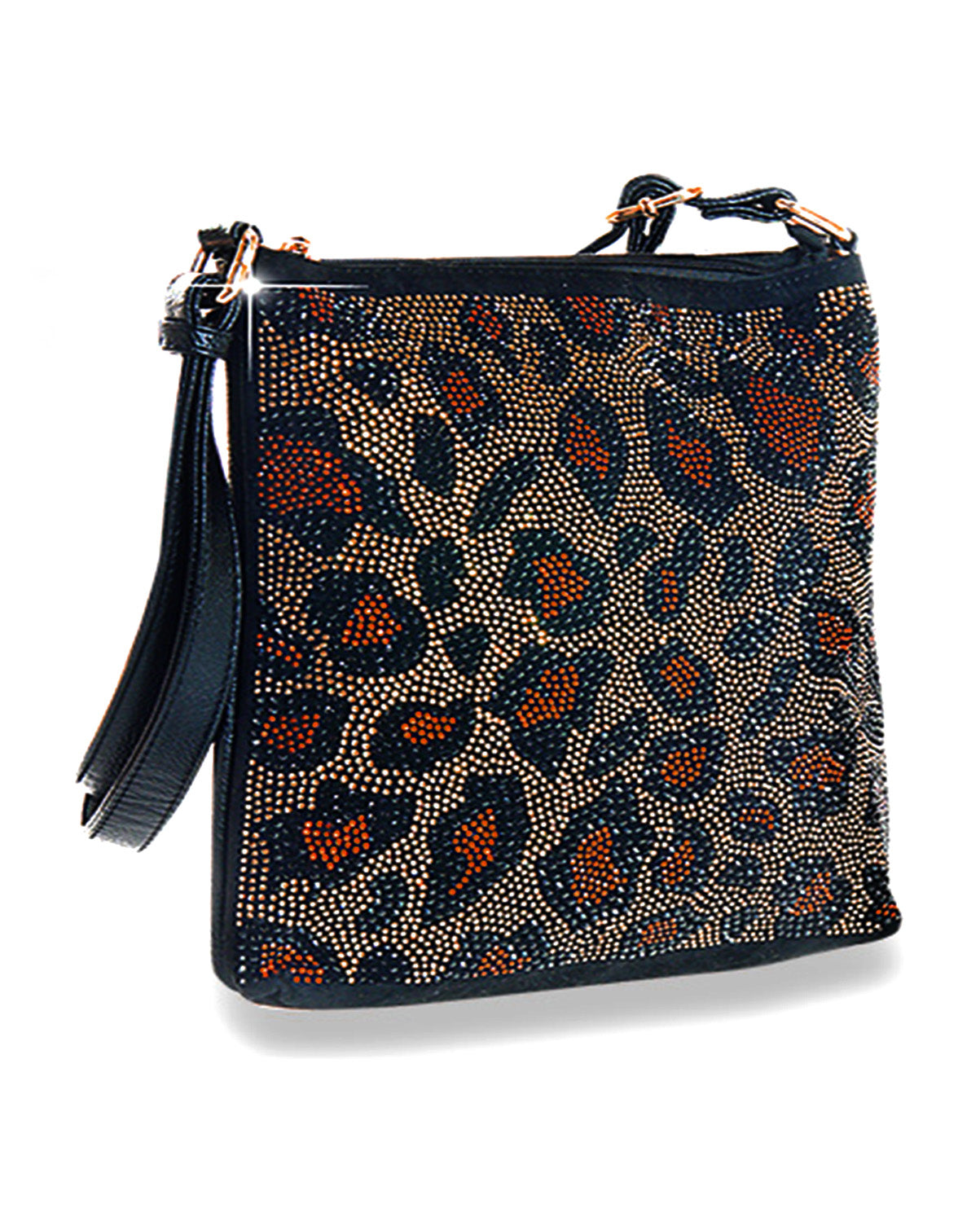 Leopard Rhinestone Handbag