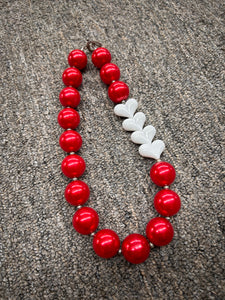 Girls bubblegum bead necklace