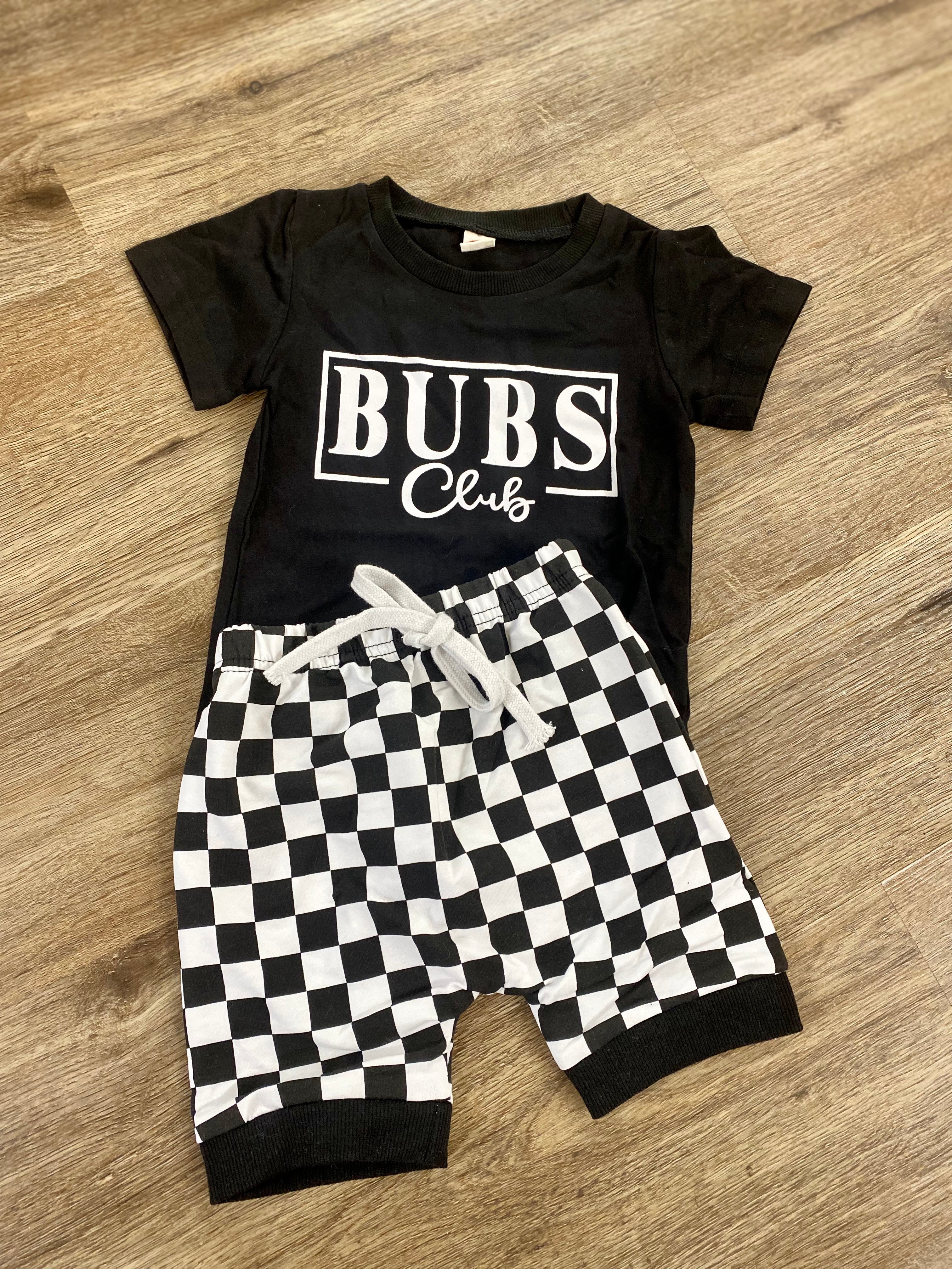 Bubs checkered pants set