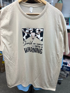 Curvy graphic tshirt- Should have come with a warning