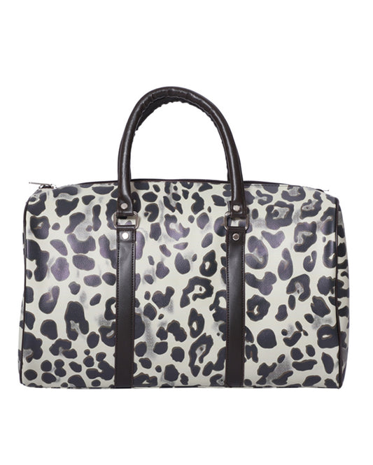 Leopard Print Duffle Bag