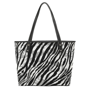 Zebra Print Canvas Tote Bag