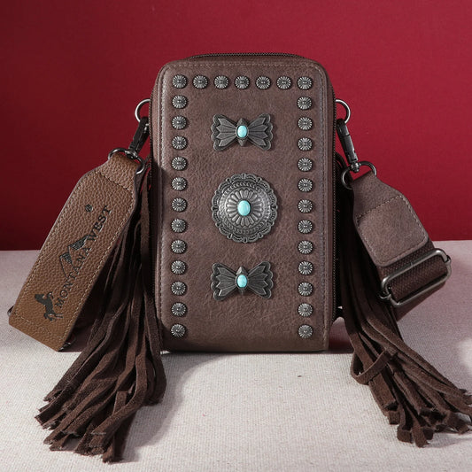 Fringe  Concho  Phone Wallet/Crossbody