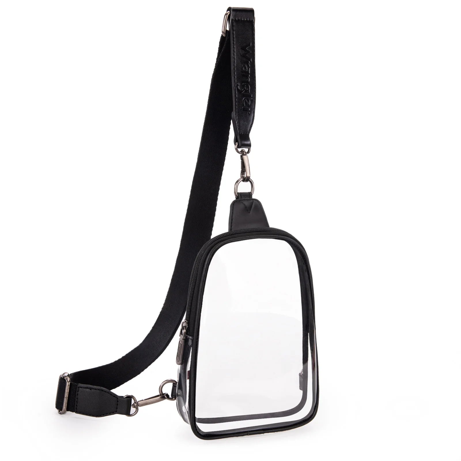 Wrangler Clear Sling Bag/Crossbody/Chest Bag - Black