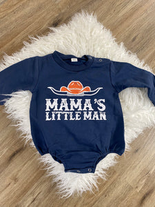 Mama’s little man bubble romper