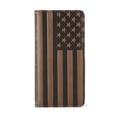 Men's Bifold Long PU Leather Wallet