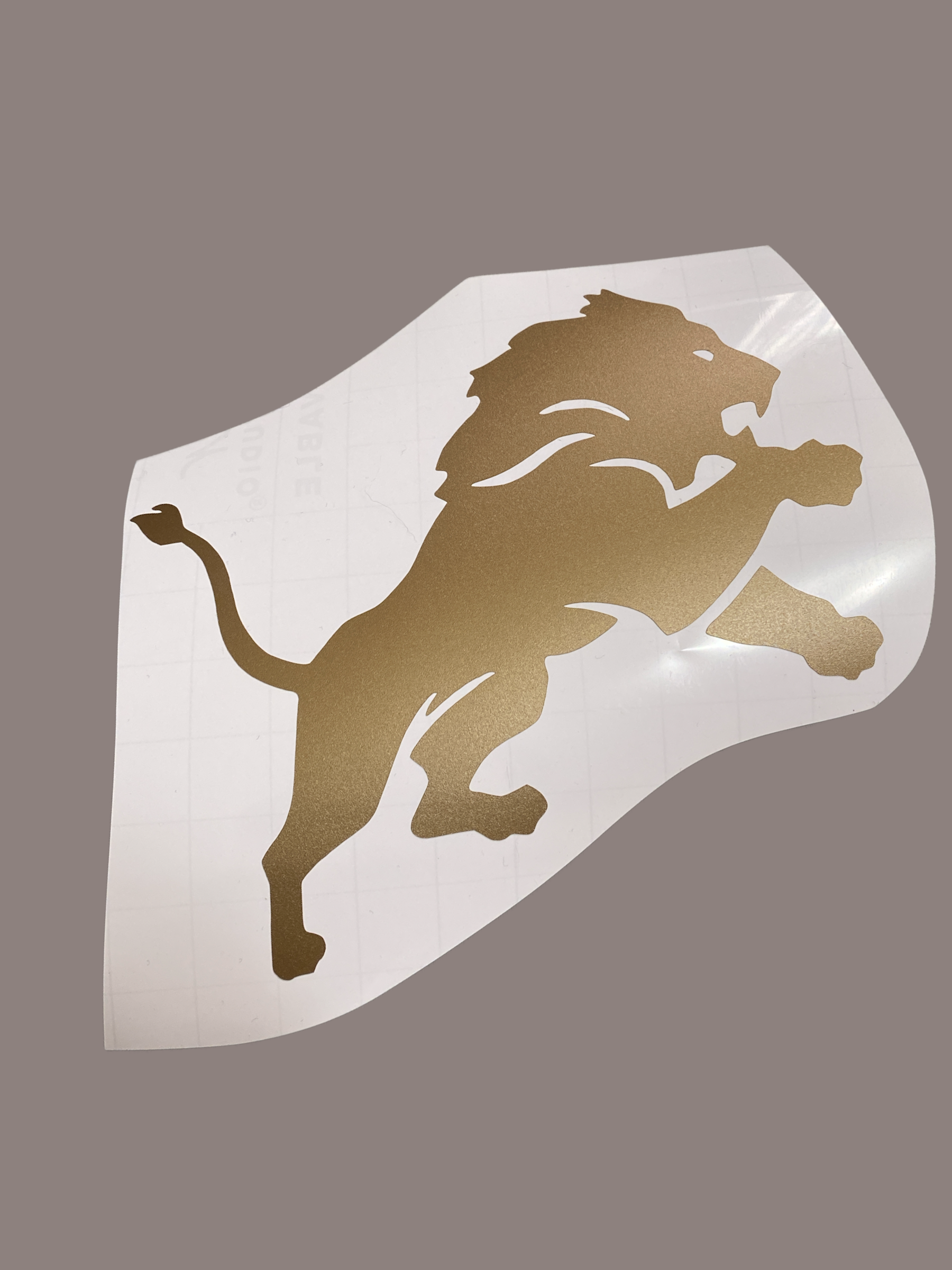 Leaping Lion decal 5" TG