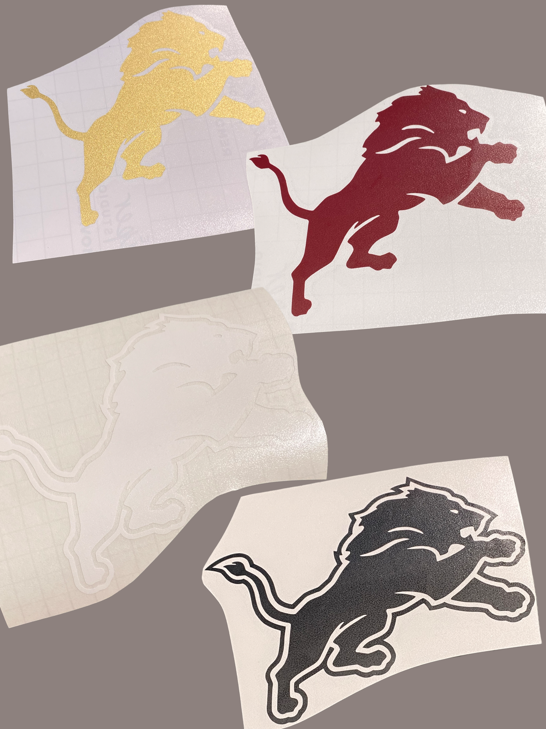 Leaping Lion decal 5" TG